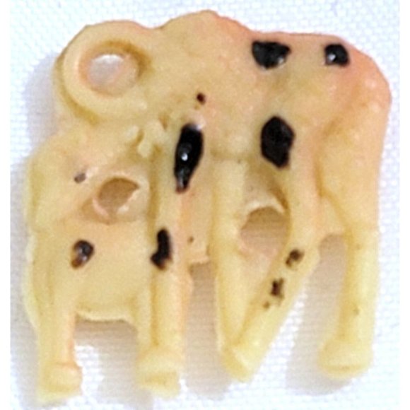 5 celluloid plastic animal toy CHARMS prizes lion giraffe penguin parrot goat - Picture 4 of 12